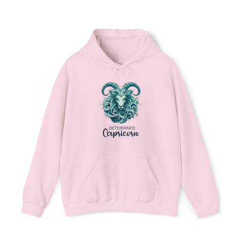 Unisex Capricorn Goat Hoodie Light Pink S 