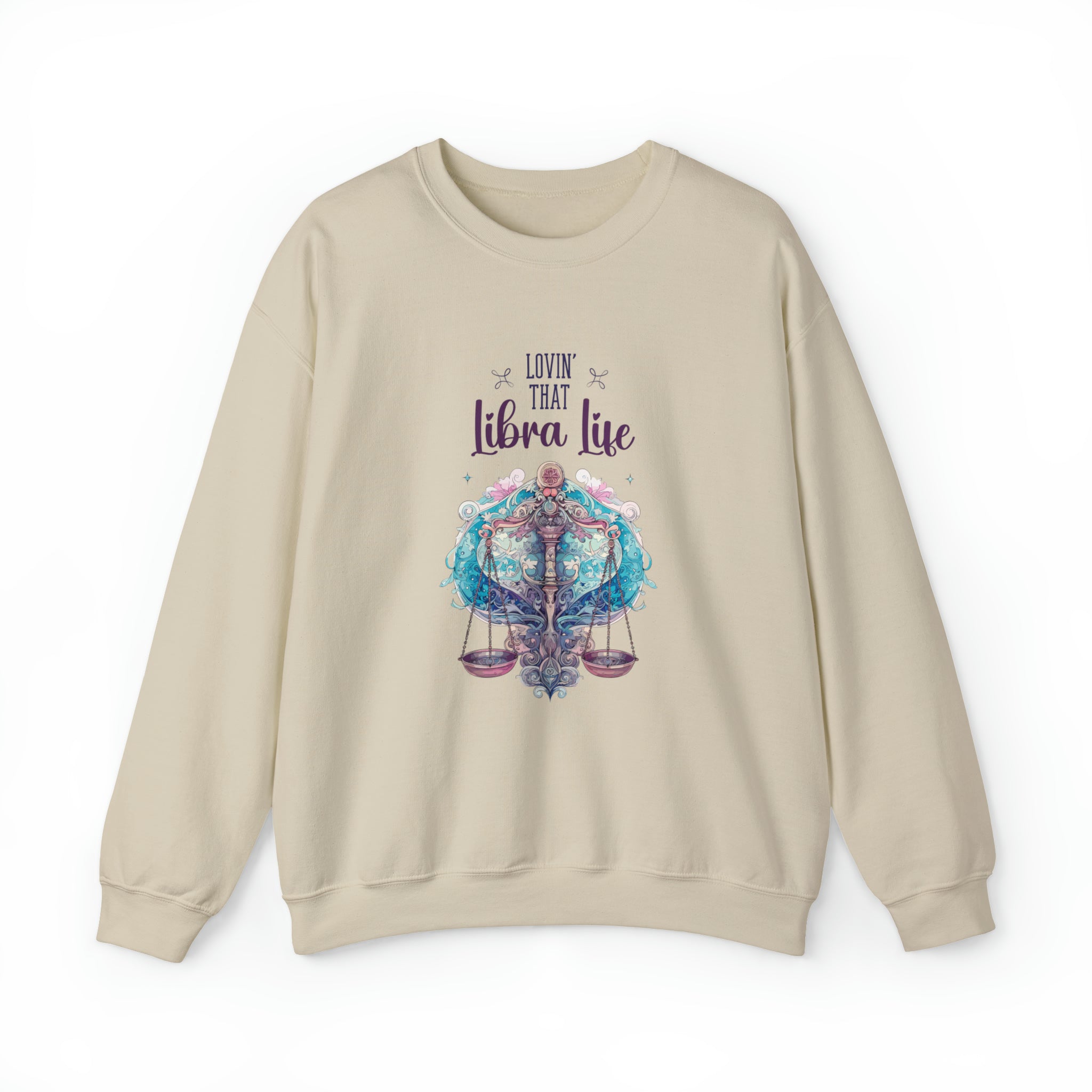 Unisex Libra Life Sweatshirt S Sand 