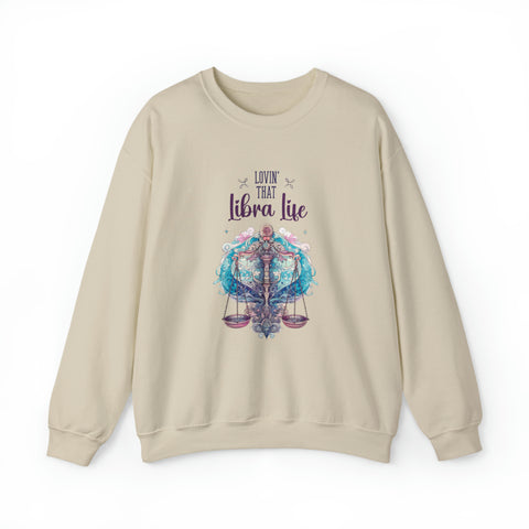 Unisex Libra Life Sweatshirt S Sand 