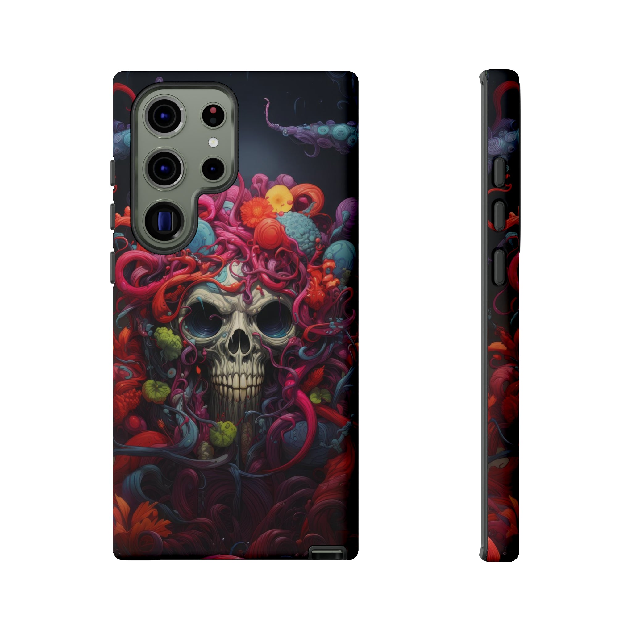 Psychedelic Skull & Tentacles Phone Case Samsung Galaxy S23 Ultra Matte 