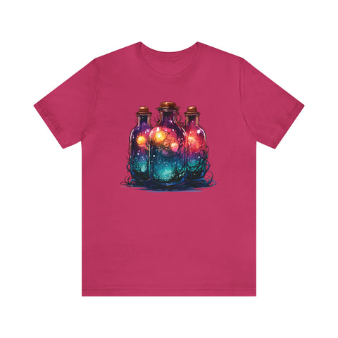 Unisex Dark Magic Bottles T Shirt Berry S 