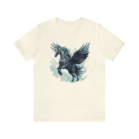 Unisex Majestic Pegasus T Shirt Natural S 