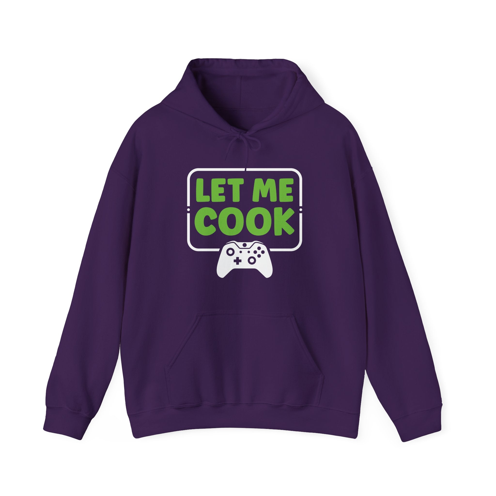 Unisex Let Me Cook Game Controller 1 Hoodie Purple S