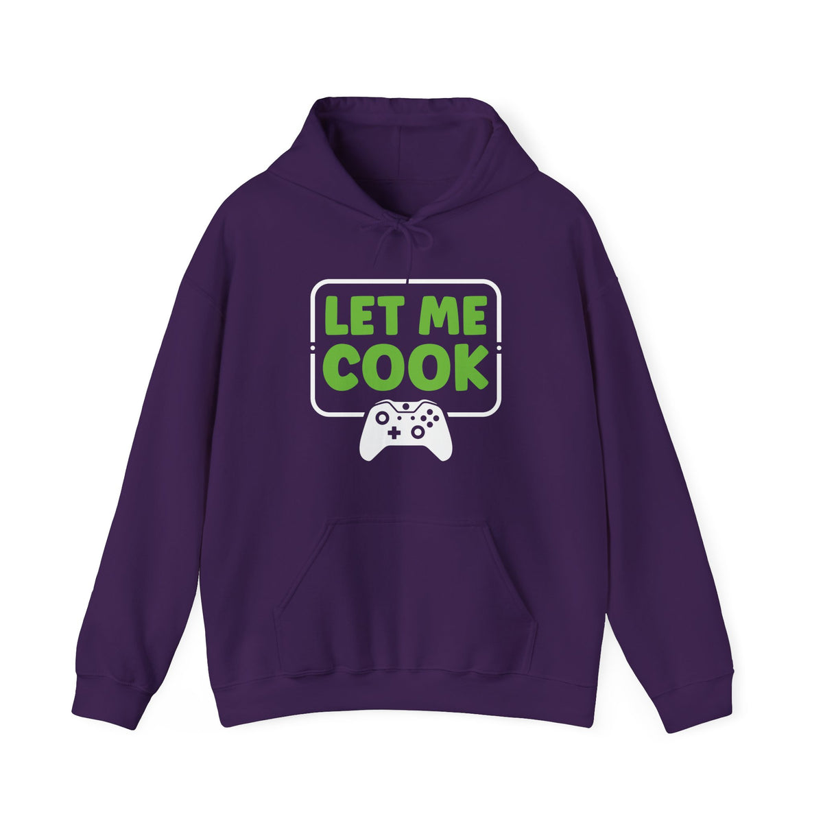Unisex Let Me Cook Game Controller 1 Hoodie Purple S