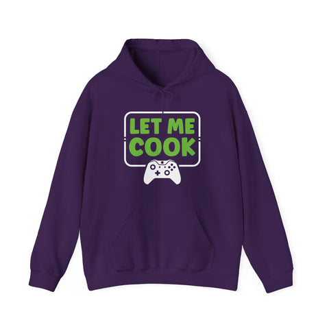 Unisex Let Me Cook Game Controller 1 Hoodie Purple S