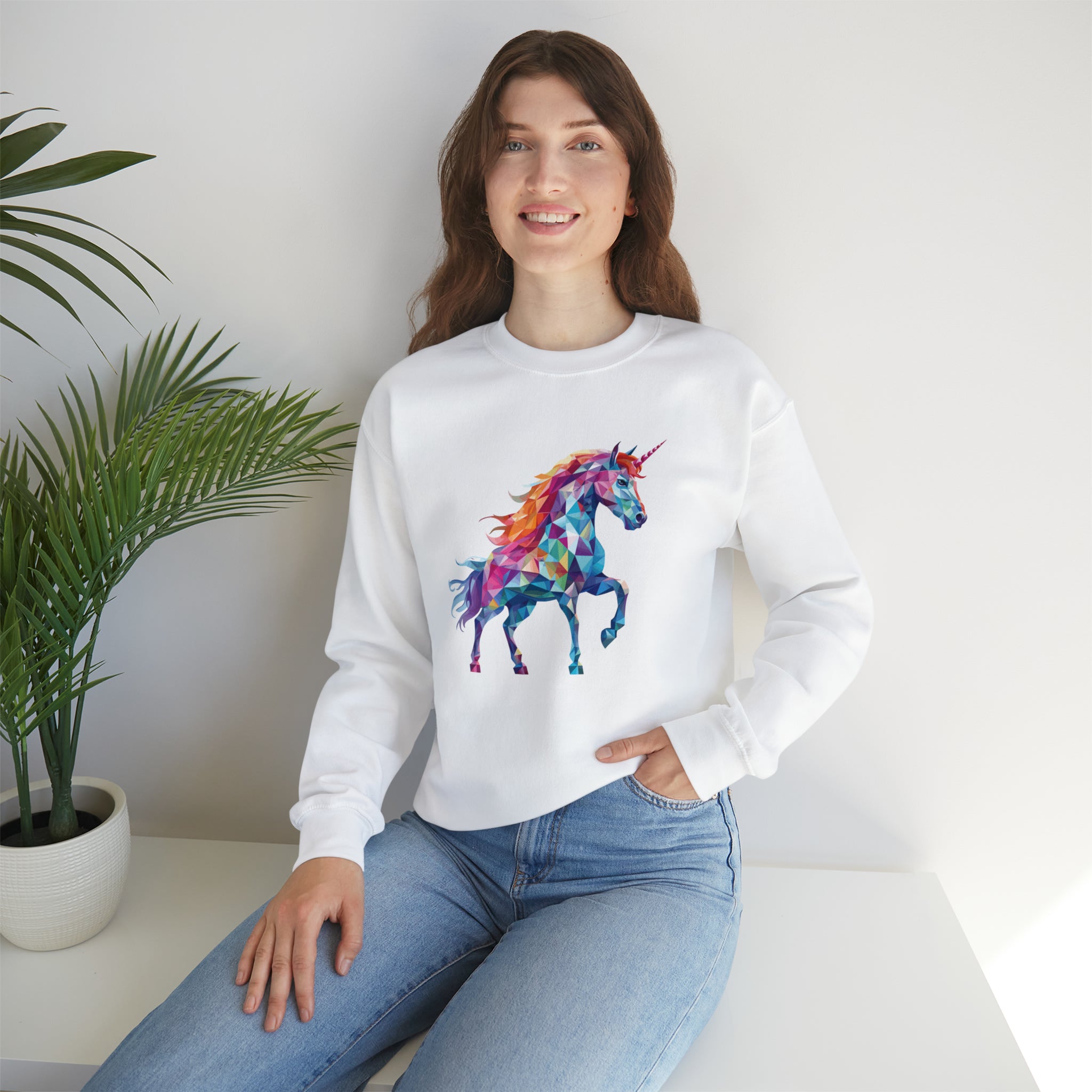 Unisex Crystallized Unicorn Sweatshirt   