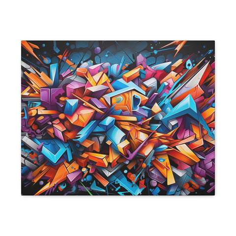 Abstract Graffiti Wall Art 20″ x 16″ 1.25" 