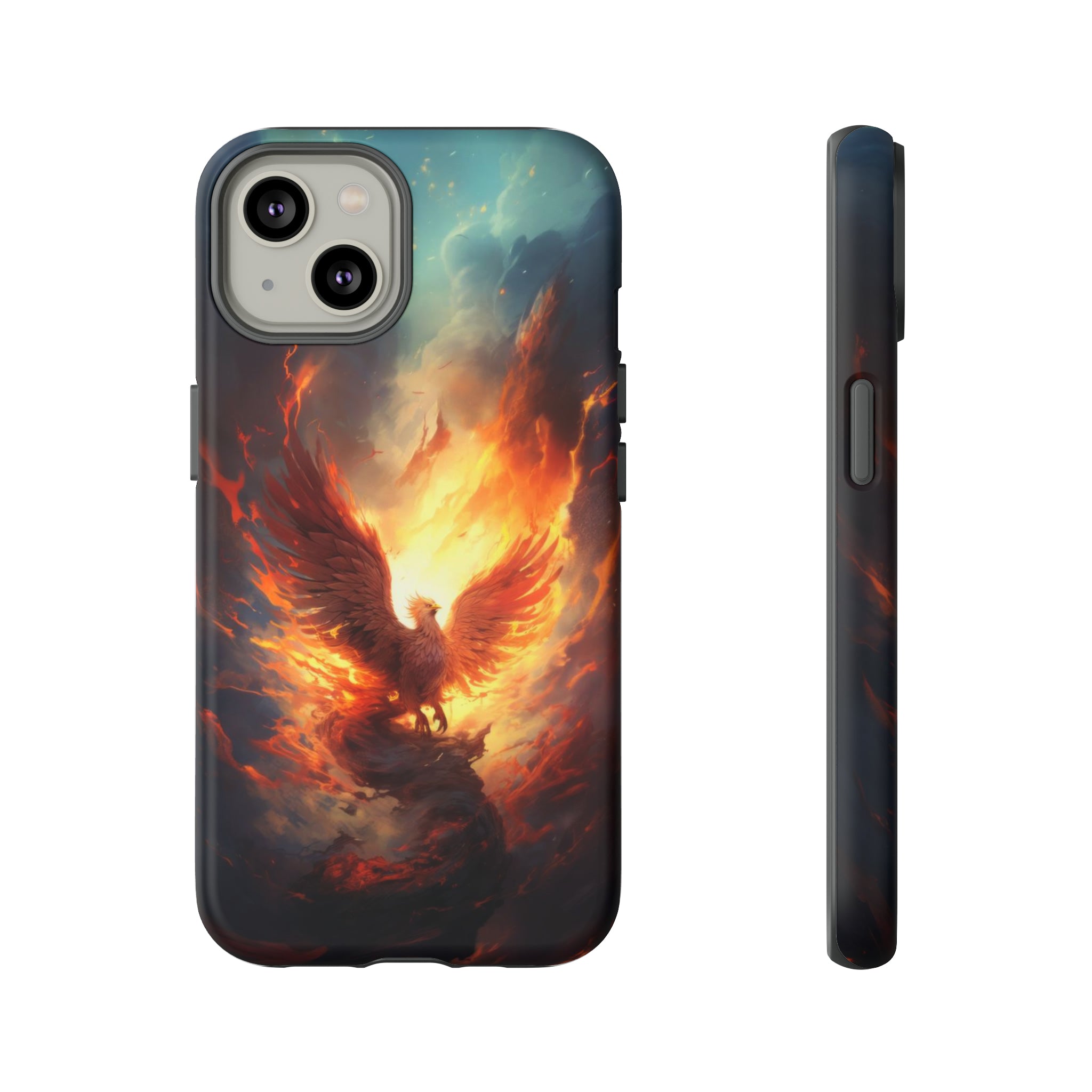 Phoenix in the Clouds Phone Case iPhone 14 Matte 