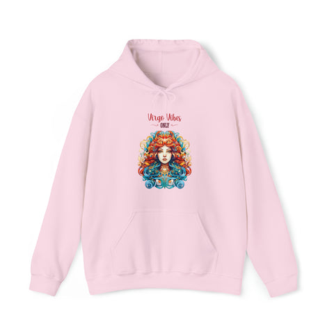 Unisex Virgo Vibes Only Hoodie Light Pink S 