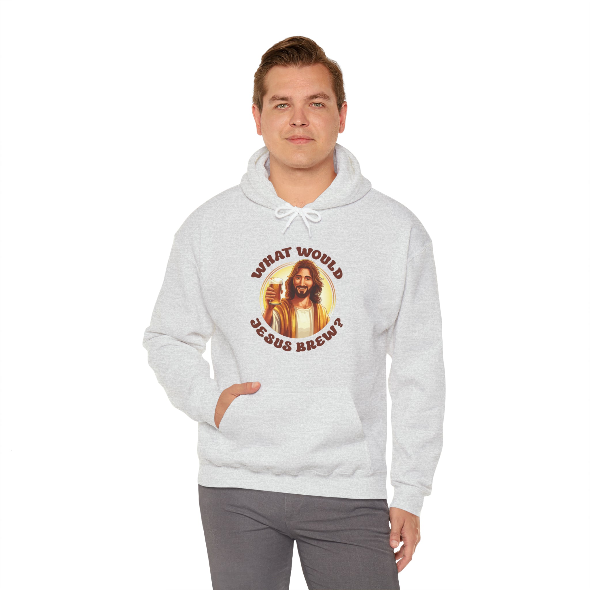 Unisex What Would Jesus Brew Beer Hoodie   