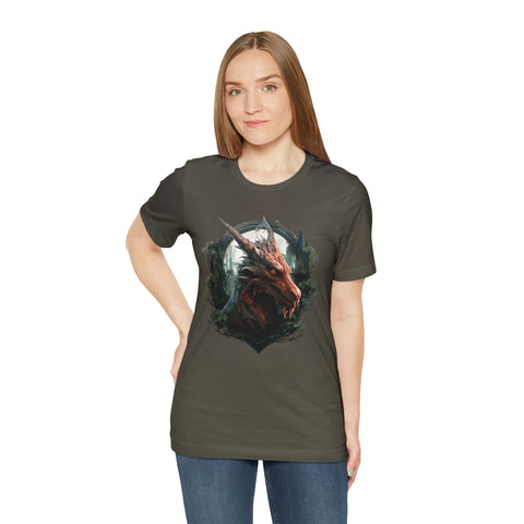 Unisex Dragon Face T Shirt   