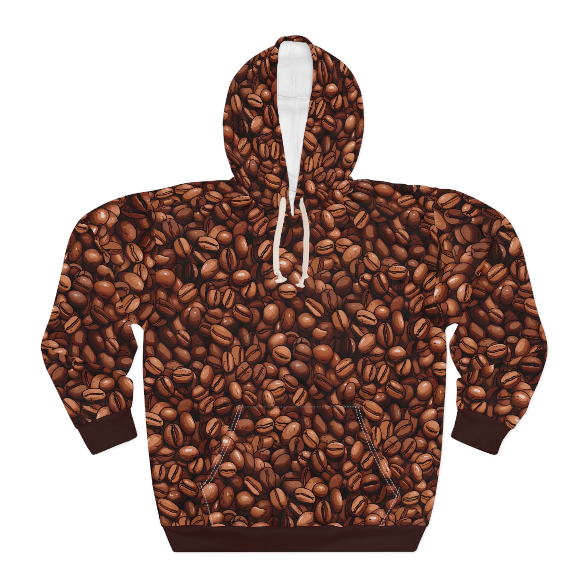 Unisex What Would Jesus Brew Coffee All Over Print Hoodie XS  