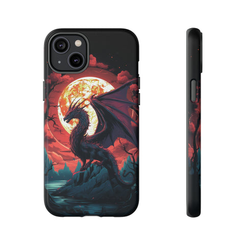 Dragon Fiery Moonlight Phone Case iPhone 14 Plus Matte 