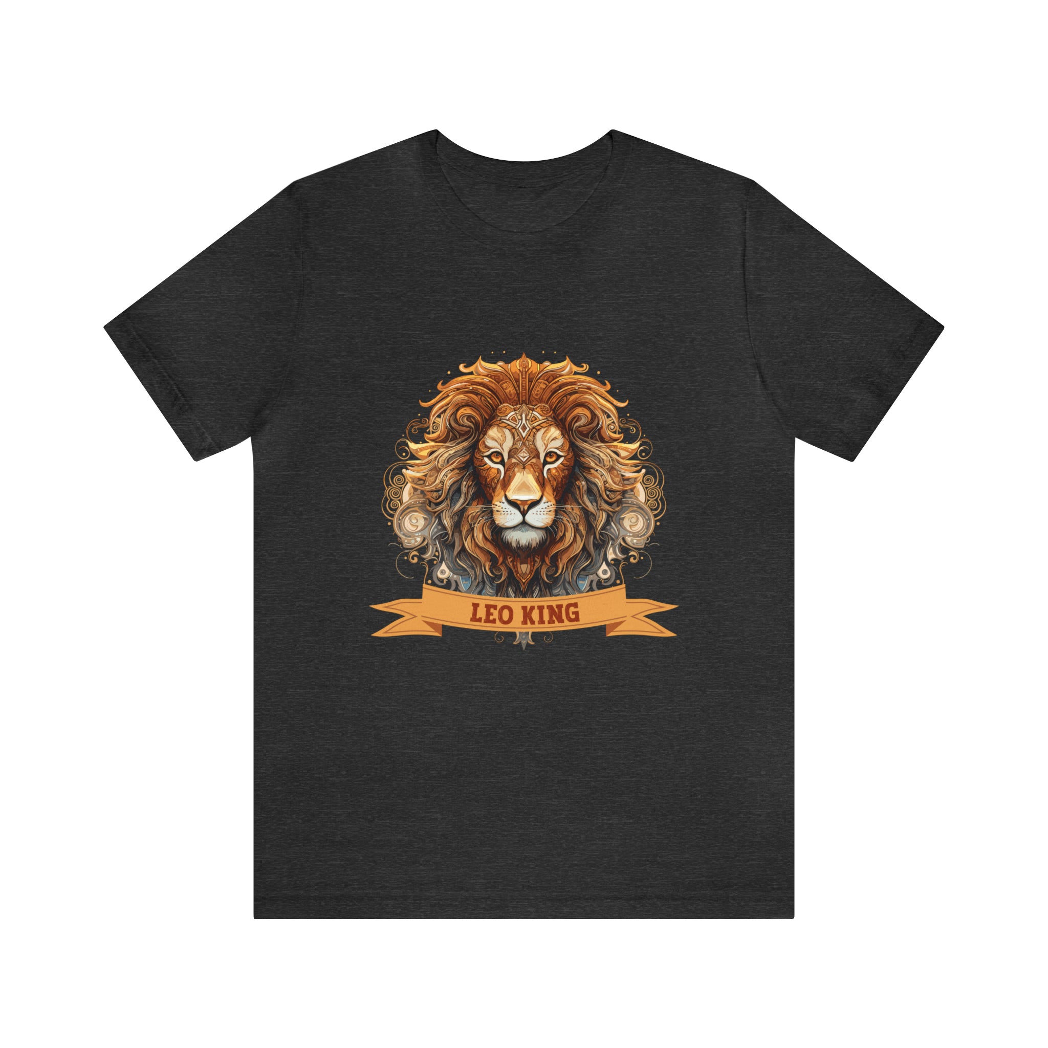 Mens Leo King T Shirt Dark Grey Heather S 