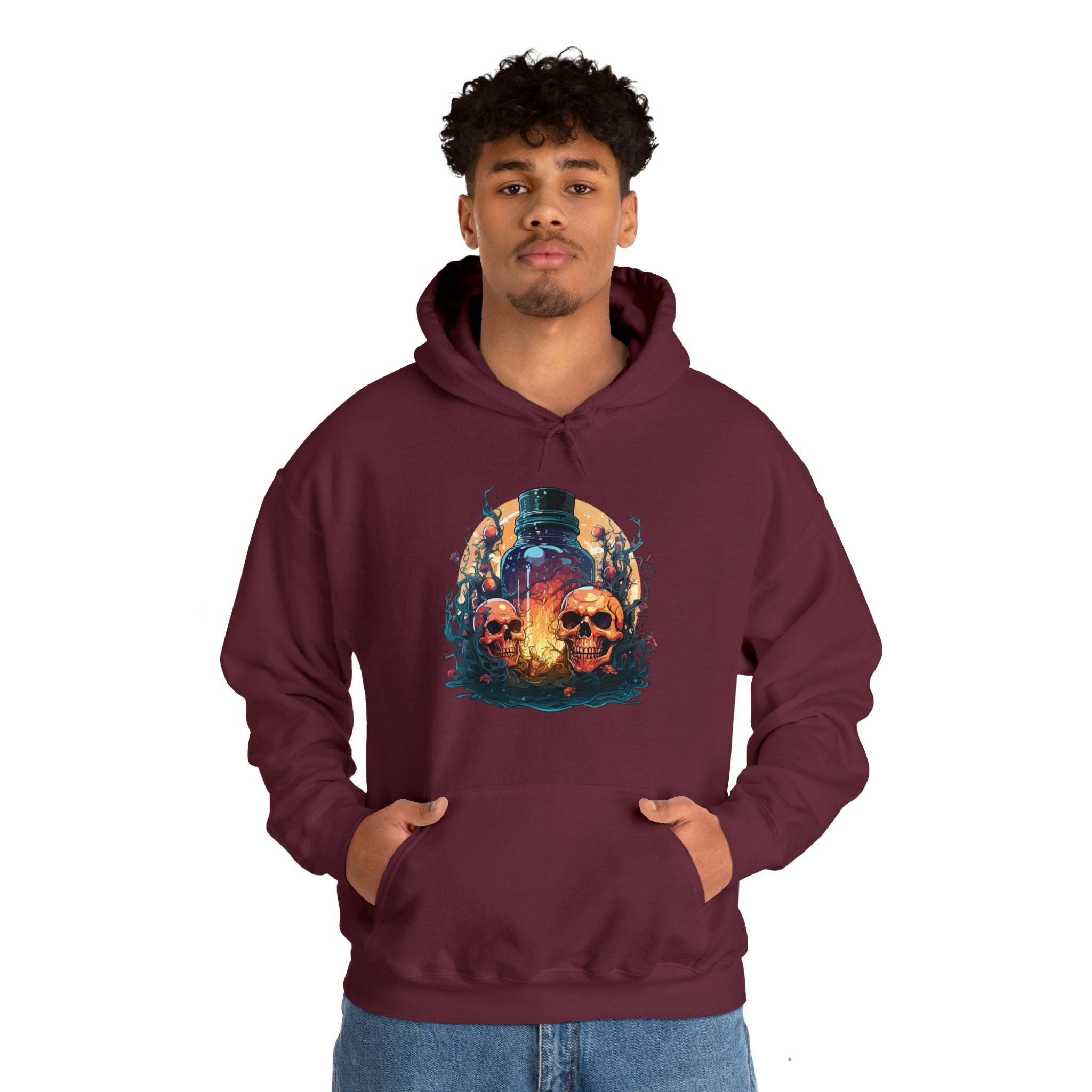 Unisex Magic Potion & Skulls Hoodie   