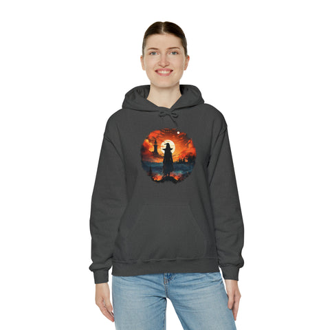 Unisex Witch Silhouette Hoodie   