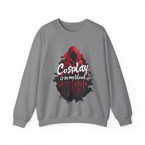 Unisex Cosplay is in my Blood Sweatshirt S Graphite Heather 