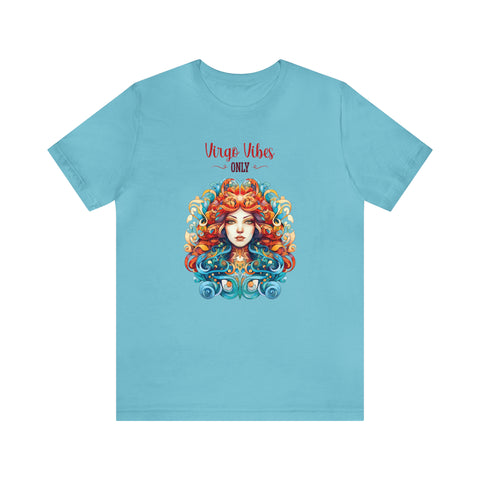 Unisex Virgo Vibes T Shirt Turquoise S 