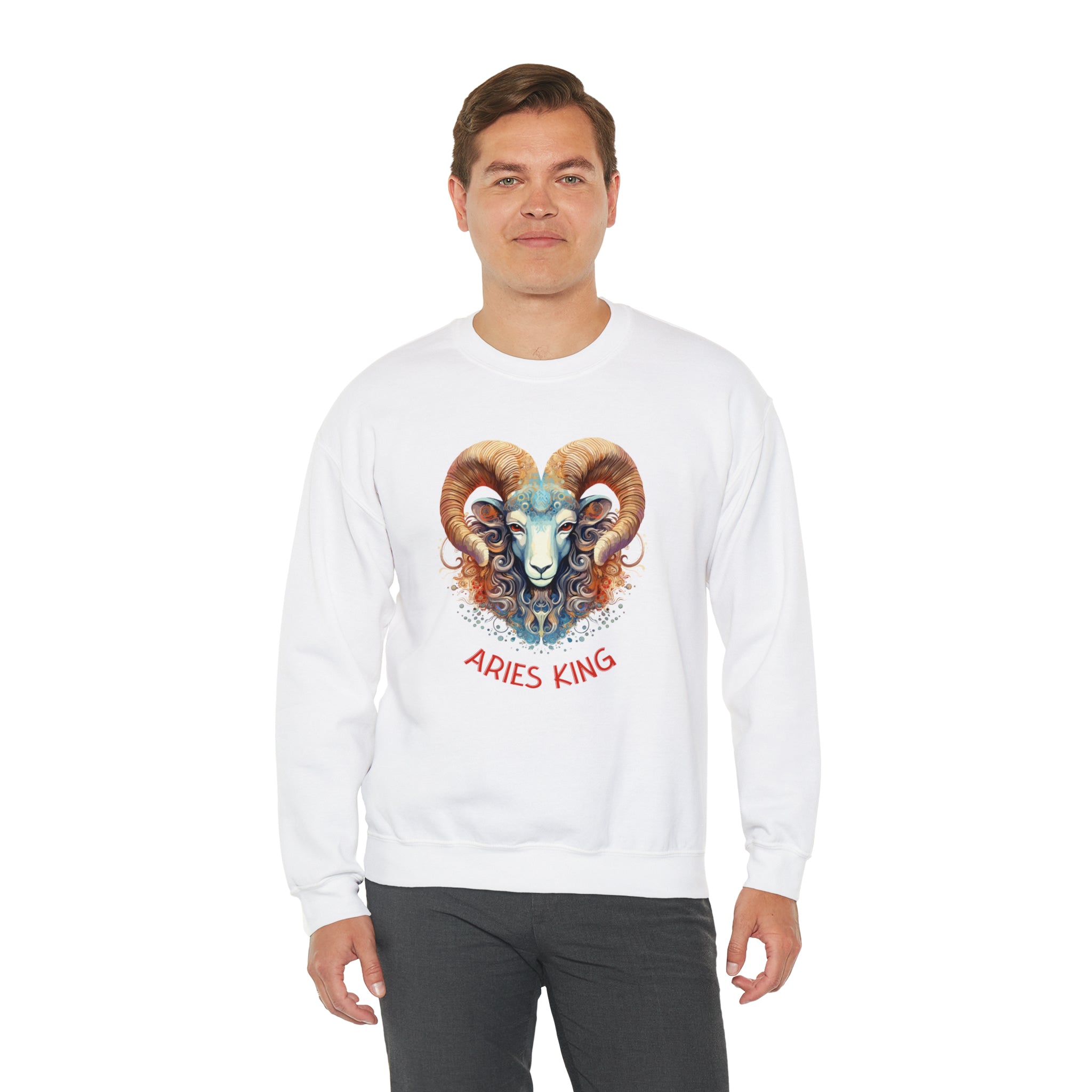 Mens Aries King Sweatshirt   