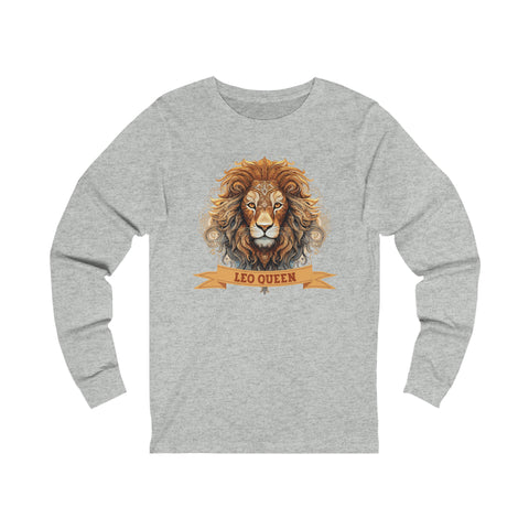 Womens Leo Queen Long Sleeve T Shirt   