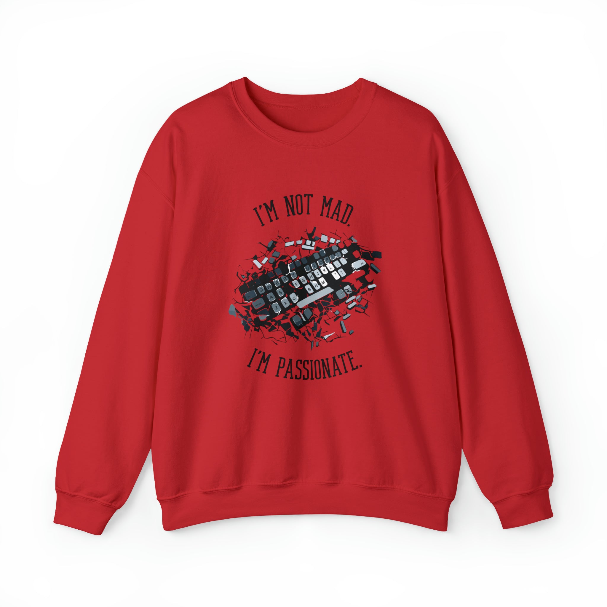 Unisex Funny PC Gamer Sweatshirt S Red 