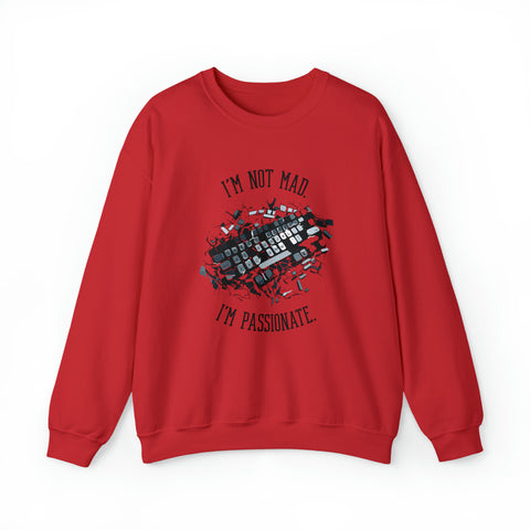 Unisex Funny PC Gamer Sweatshirt S Red 