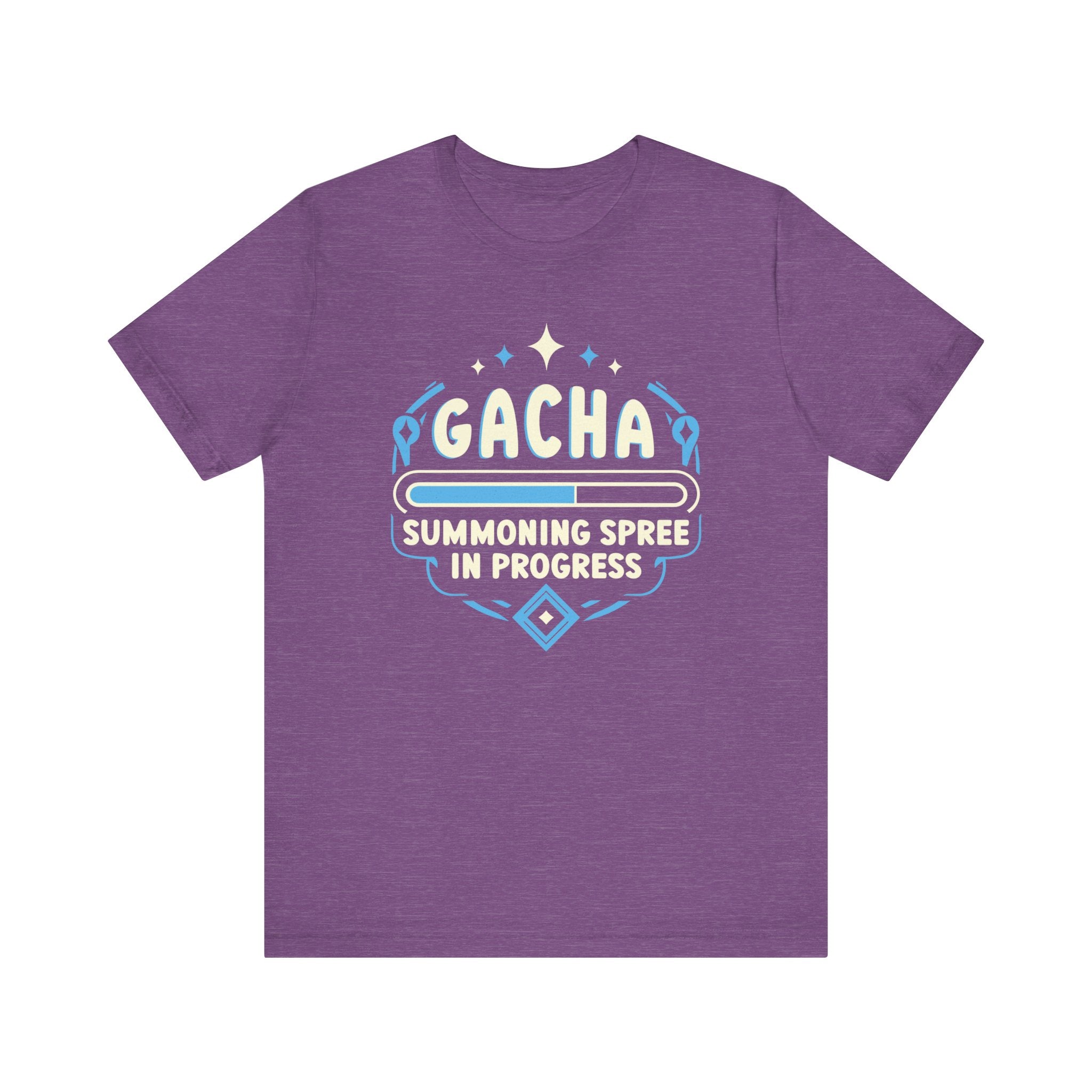 Unisex Gacha Summoning in Progress T Shirt Heather Team Purple S 