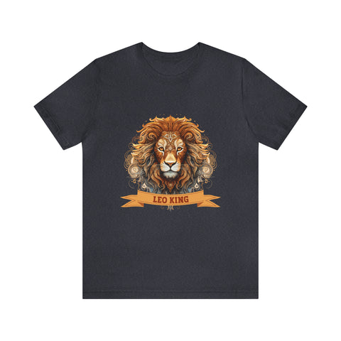 Mens Leo King T Shirt Heather Navy S 