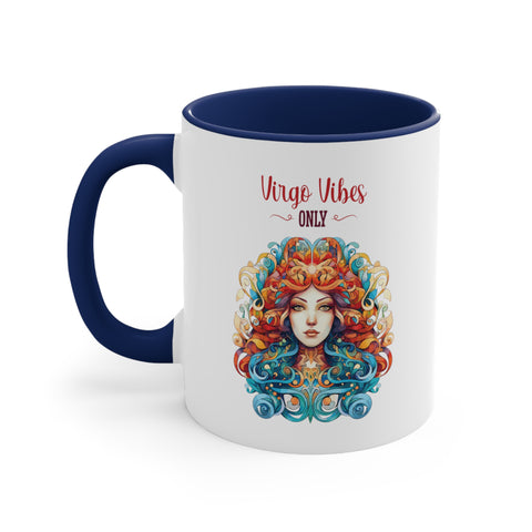 11oz Virgo Vibes Coffee Mug 11oz Navy 