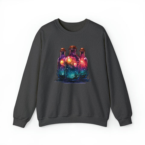 Unisex Dark Magic Bottles Sweatshirt S Dark Heather 