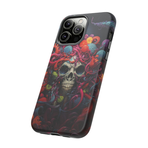 Psychedelic Skull & Tentacles Phone Case   