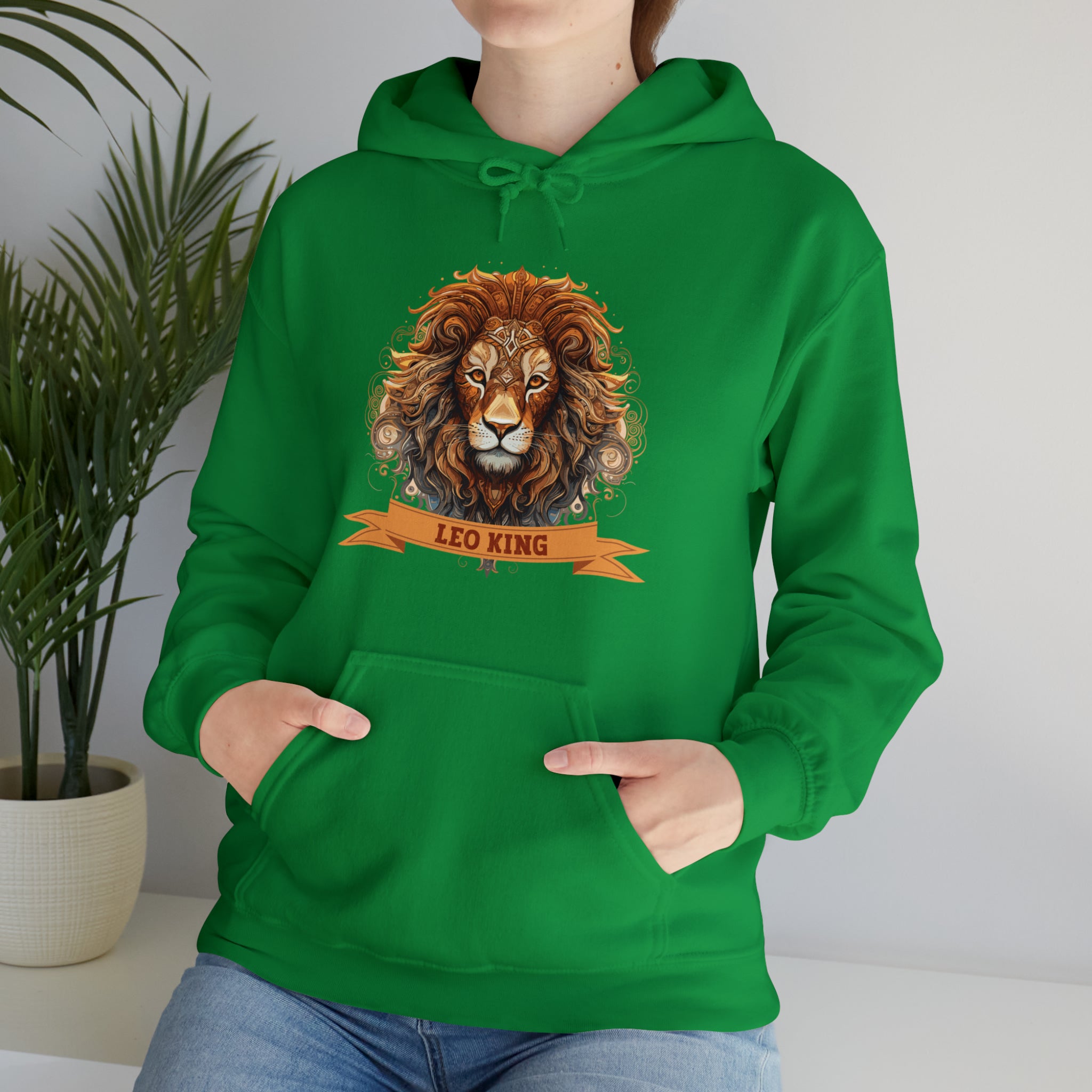 Mens Leo King Hoodie   