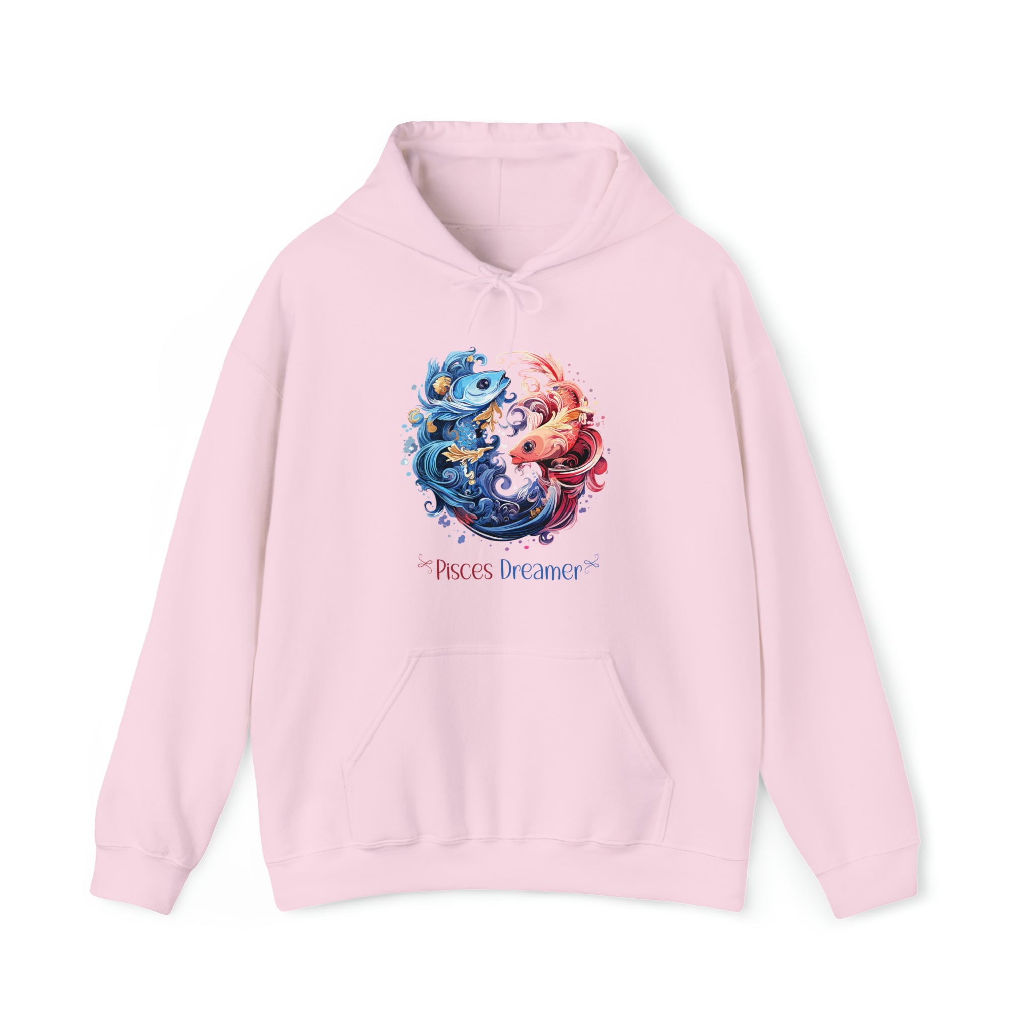 Unisex Pisces Dreamer Hoodie Light Pink S 