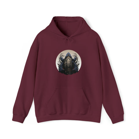 Unisex Odin Ravens Hoodie Maroon S 