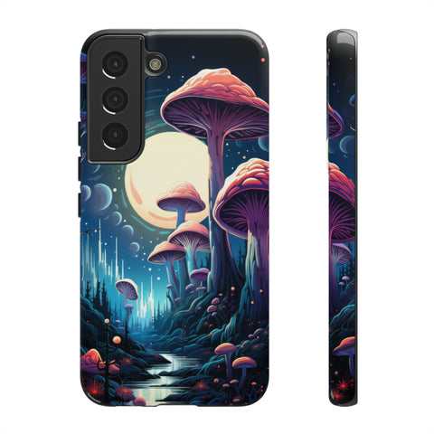 Mushroom Moonlight Phone Case Samsung Galaxy S22 Glossy 