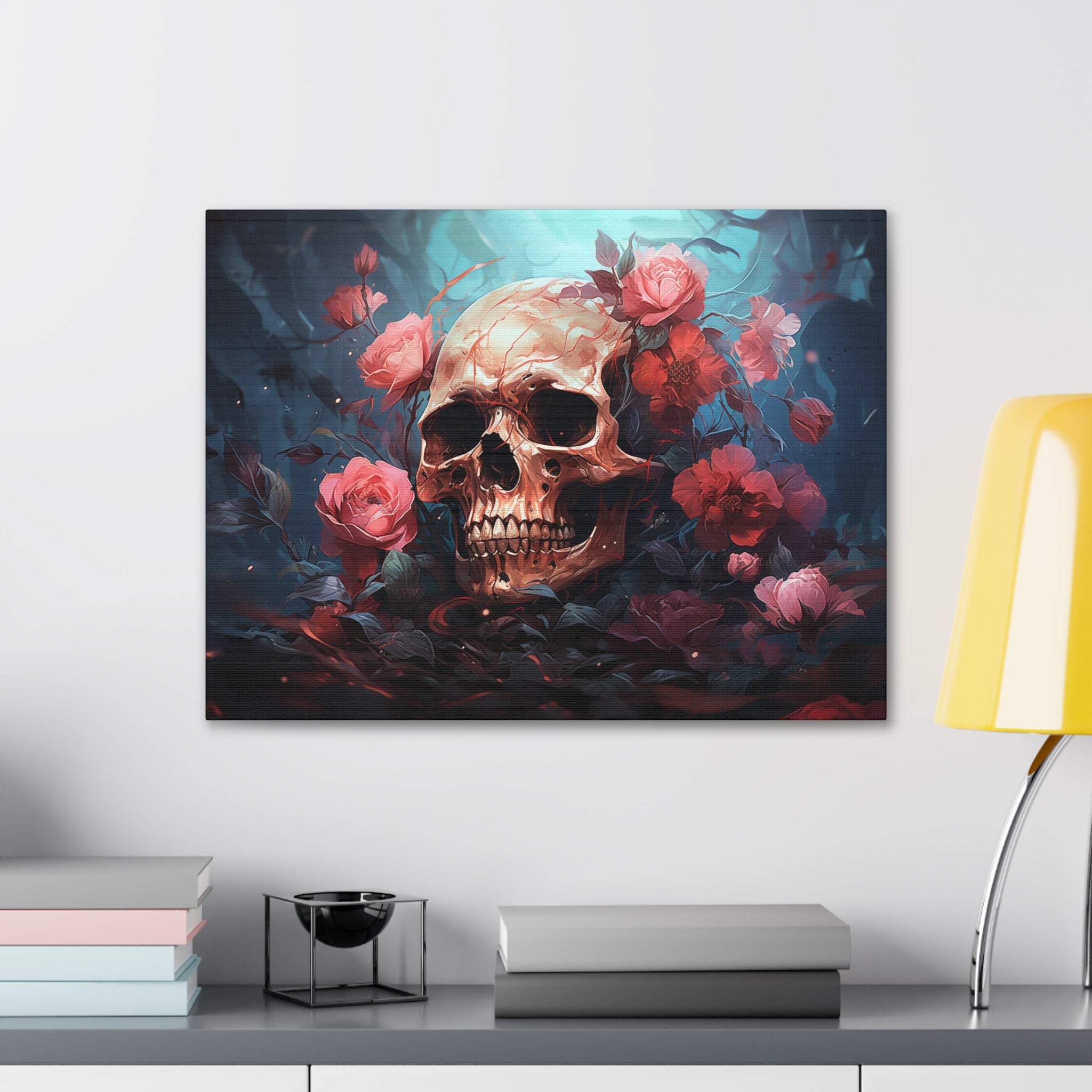 Skull & Roses Wall Art   