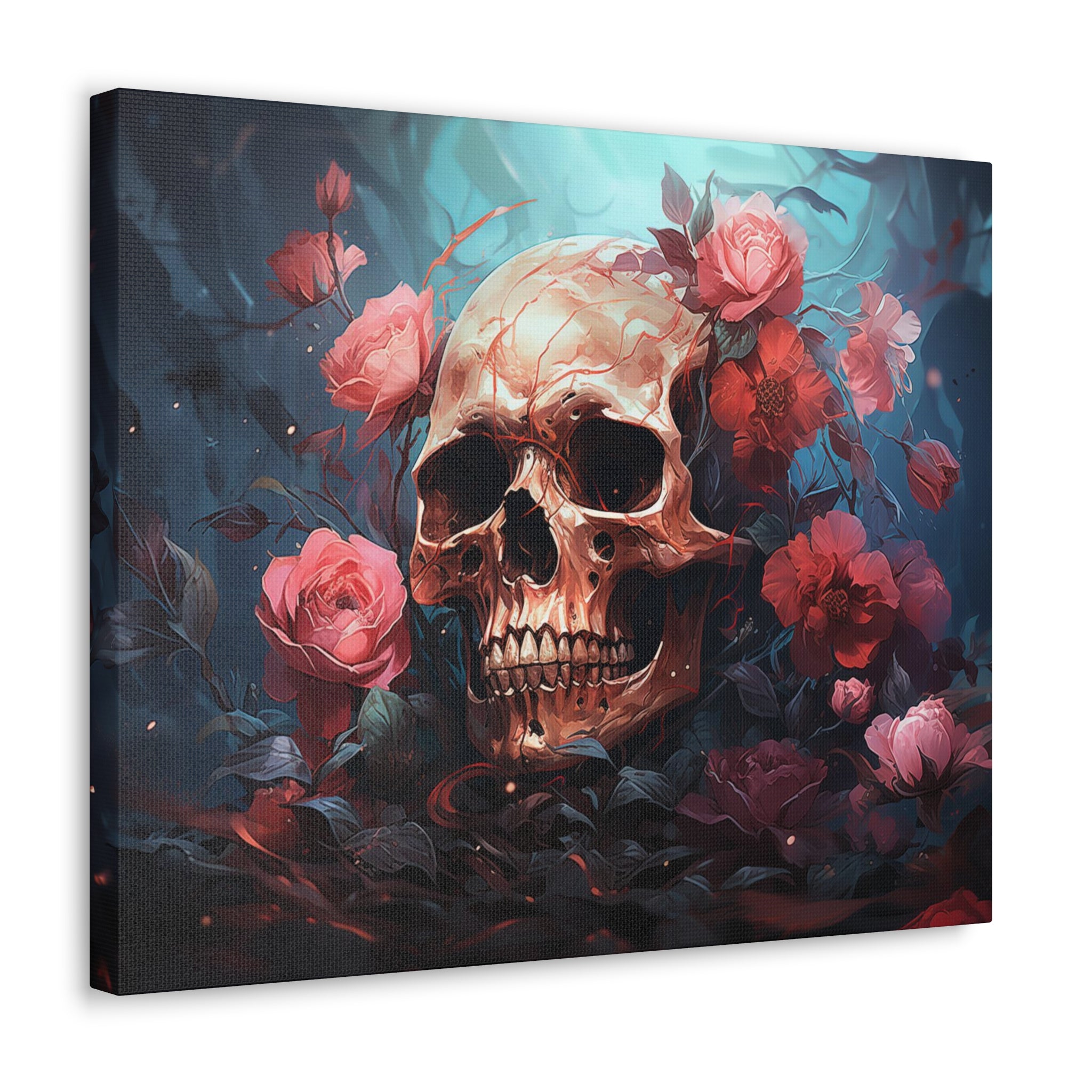 Skull & Roses Wall Art   