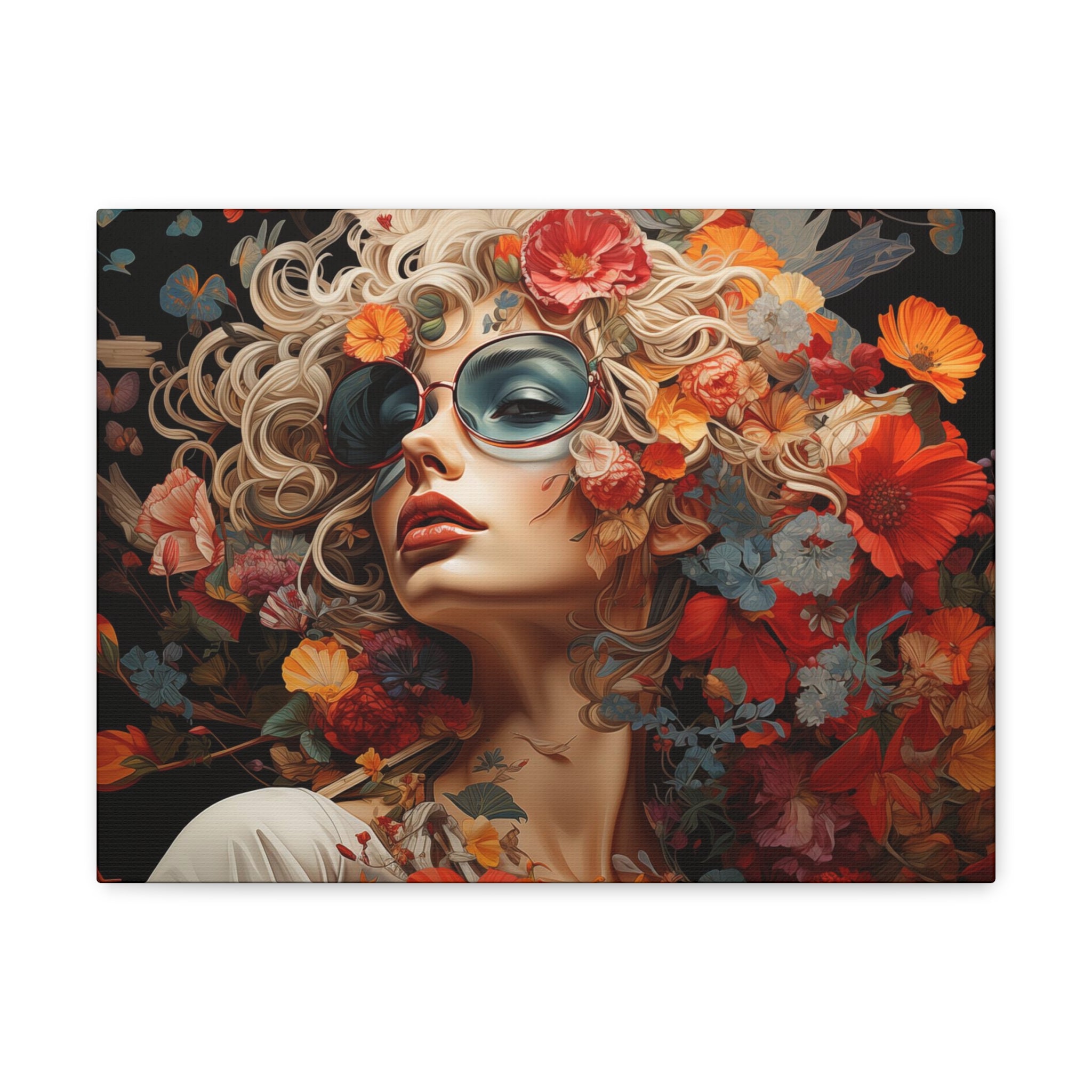 Flower Woman Wall Art 16″ x 12″ 1.25" 