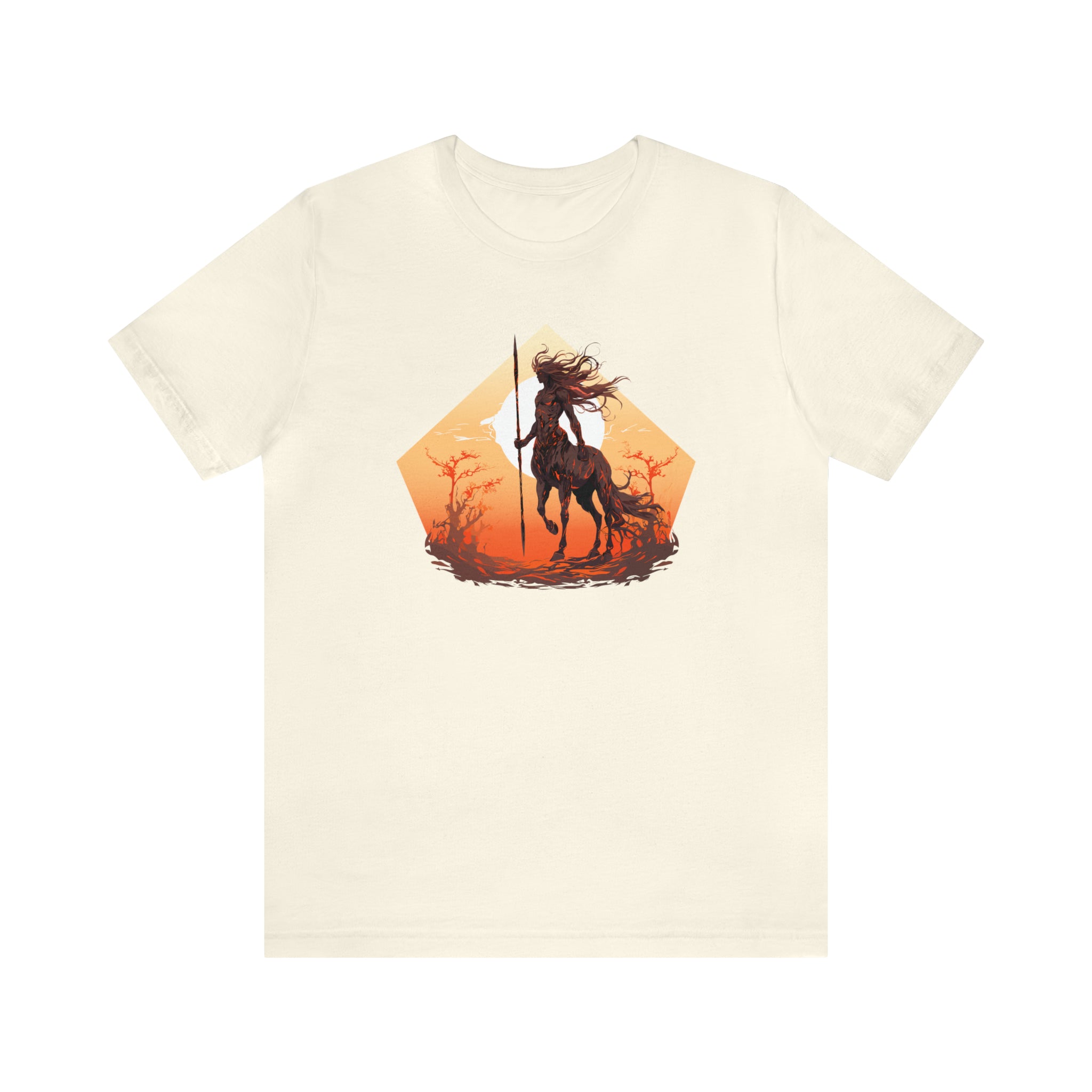 Unisex Centaur Warrior T Shirt Natural S 