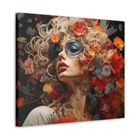 Flower Woman Wall Art   