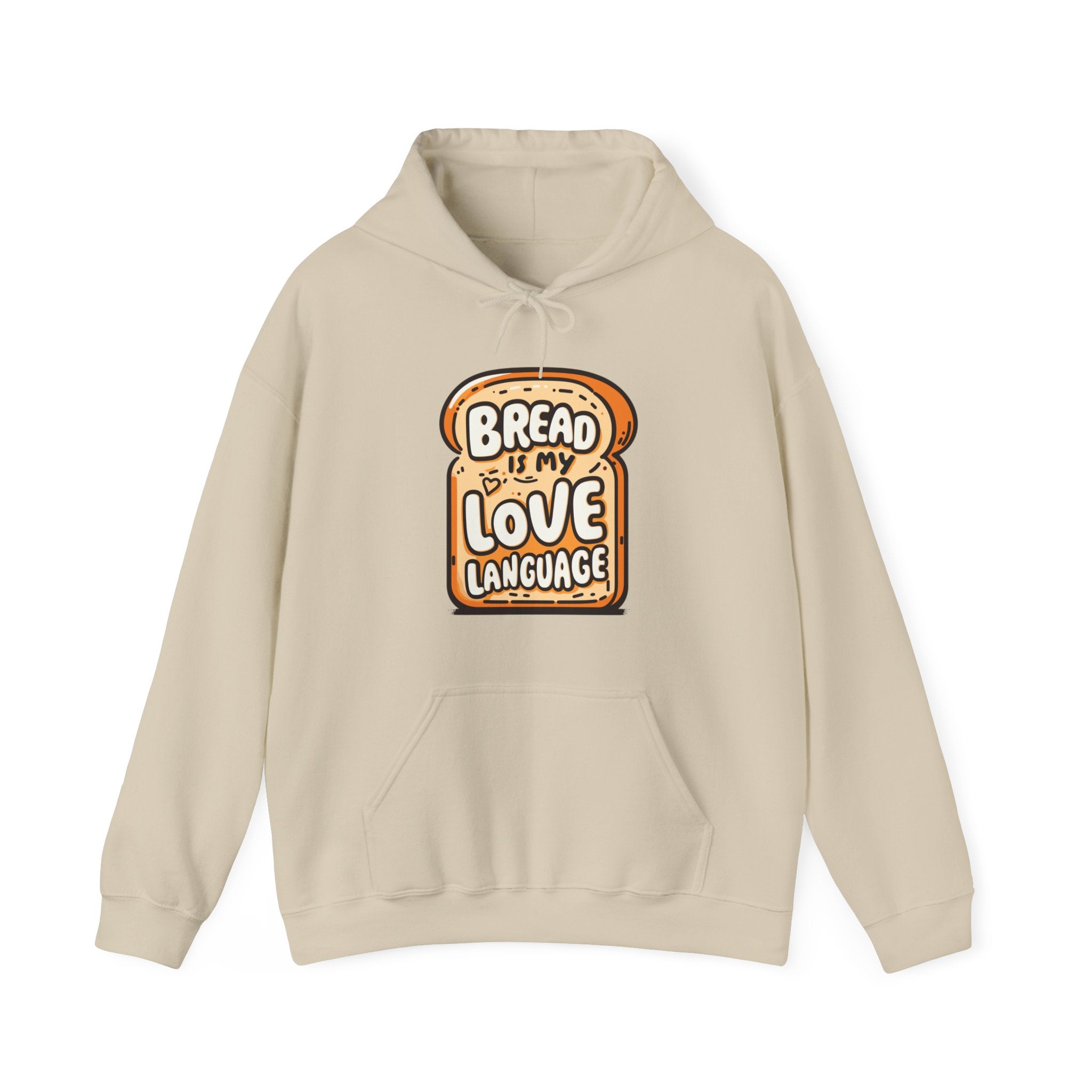 Unisex Bread is My Love Language Hoodie Sand S 