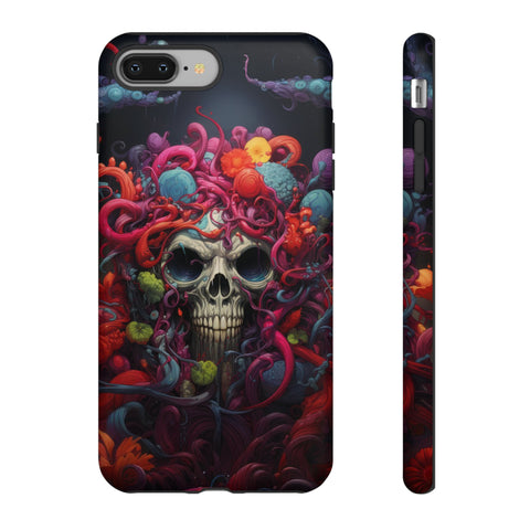 Psychedelic Skull & Tentacles Phone Case iPhone 8 Plus Matte 