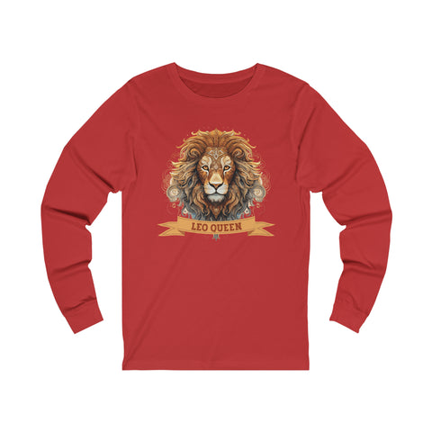 Womens Leo Queen Long Sleeve T Shirt   