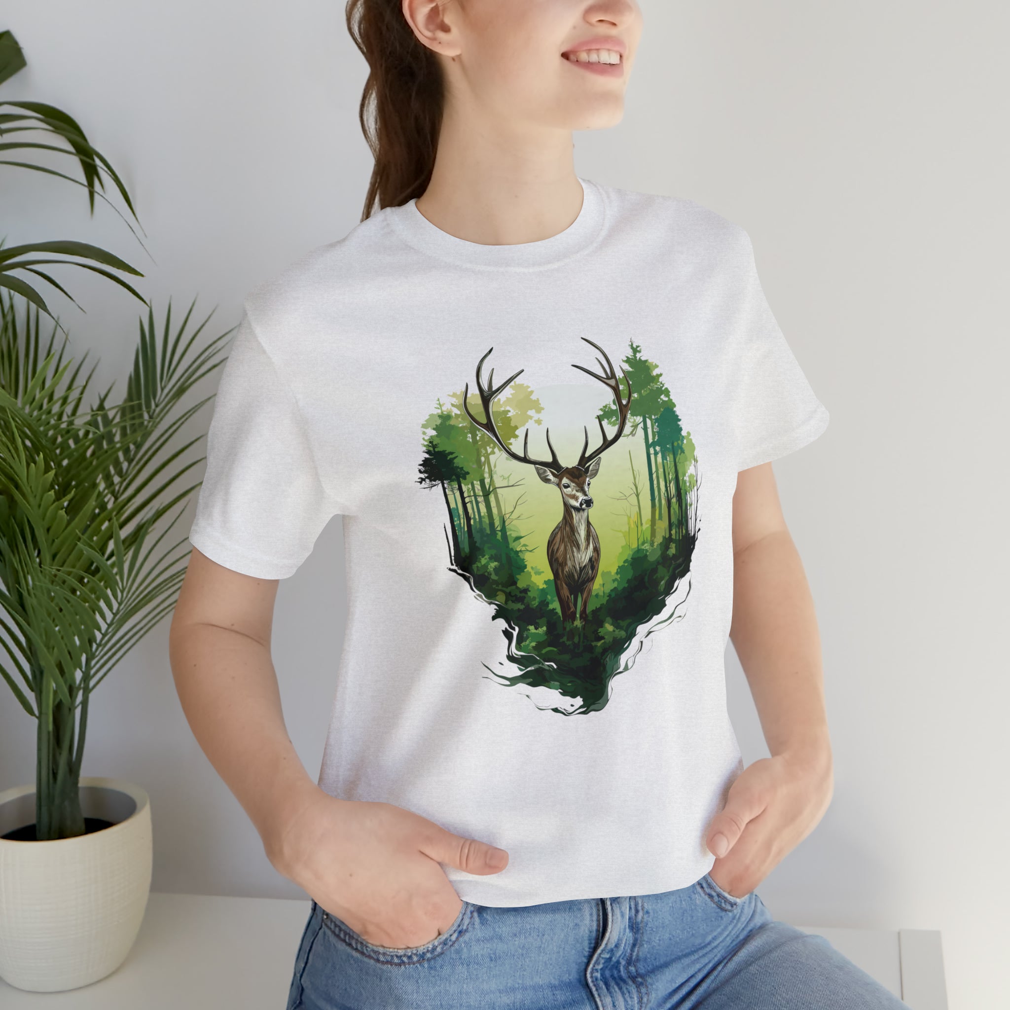 Unisex Forest Deer T Shirt   