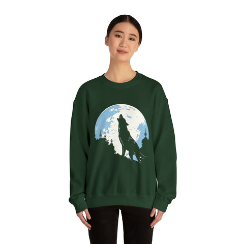 Unisex Howling Wolf Sweatshirt   