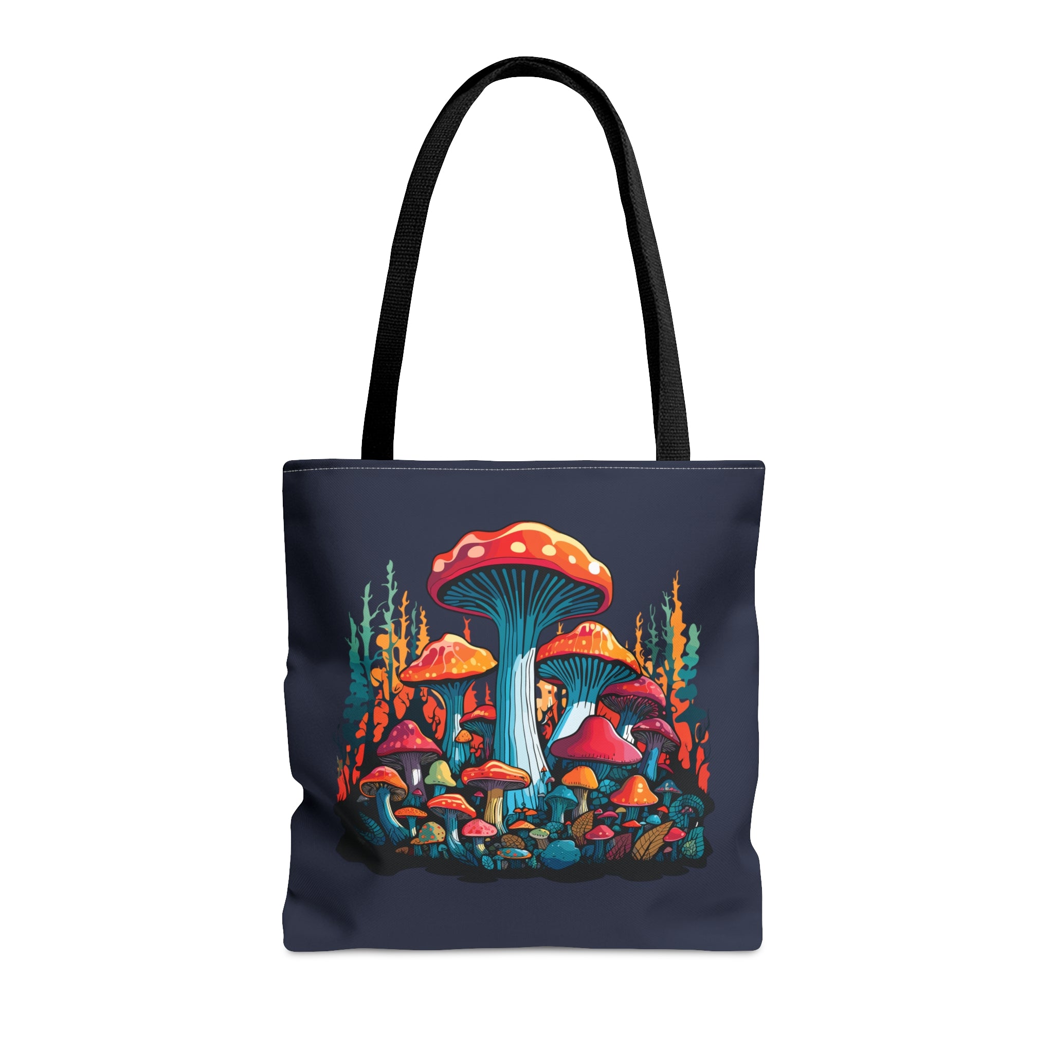 Orange Mushroom Forest Tote Bag Medium  