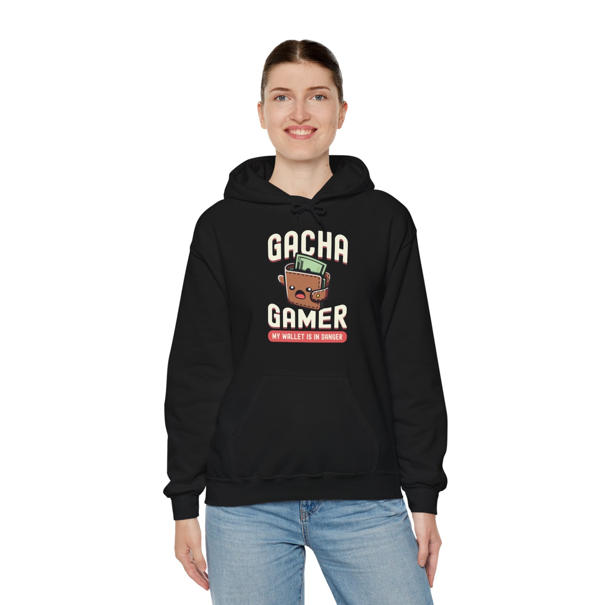 Unisex Gacha Gamer My Wallet is in Trouble Hoodie   