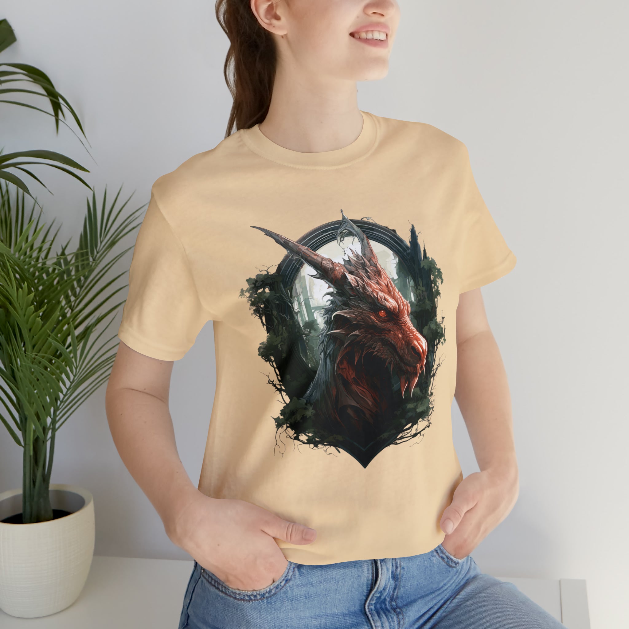 Unisex Dragon Face T Shirt   