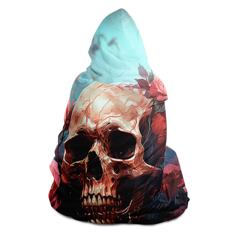 Skull & Roses Hooded Blanket   