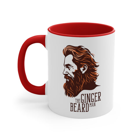 11oz Ginger Beard Man Coffee Mug 11oz Red 